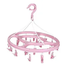 Mini Varal Oval 24 Prendedores - Rosa Foto mini 1