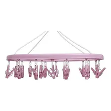 Mini Varal Oval 24 Prendedores - Rosa Foto mini 3