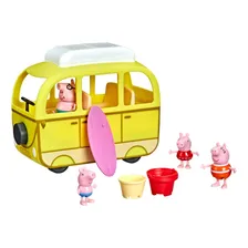 Mini Veículo E Figura Peppa Pig E Minivan Na Praia Amarela Foto mini 1