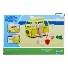 Mini Veículo E Figura Peppa Pig E Minivan Na Praia Amarela Foto mini 2
