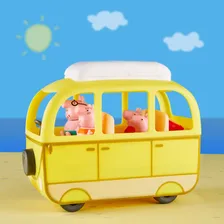Mini Veículo E Figura Peppa Pig E Minivan Na Praia Amarela Foto mini 4