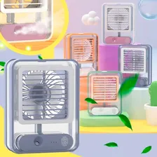 Mini Ventilador Ar Climatizador Umidificador Portátil 3x1 Foto mini 4