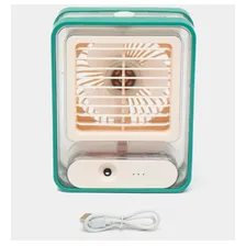 Mini Ventilador Ar Climatizador Umidificador Portátil 3x1 Foto mini  3