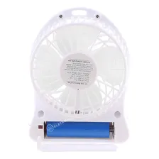 Mini Ventilador Branco Pequeno Portatil Recarregavel Foto mini 2
