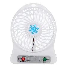 Mini Ventilador Branco Pequeno Portatil Recarregavel Foto mini 1