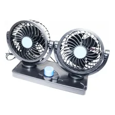 Mini Ventilador Portátil Automotivo 12v Carro Caminhão Duplo Cor 12vts Foto mini  3