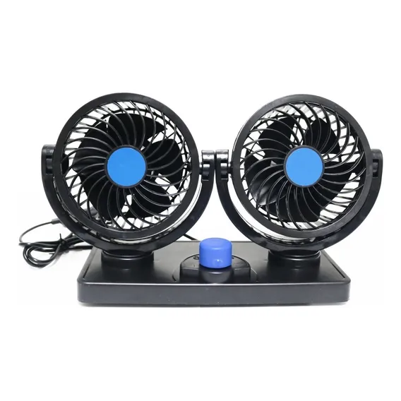 Mini Ventilador Portátil Automotivo 12v Carro Caminhão Duplo Cor 12vts Foto 1