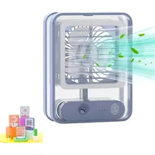 Mini Ventilador Portátil Recarregável Com Led Foto mini 4