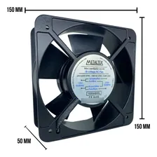 Mini Ventilador Ventoinha 150x150 X50mm110/220vca Metaltex Estrutura Preto 127/220v Foto mini 1