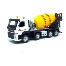 Miniatura 1/50 Caminhao Volvo Betoneira 68380 Com Luz E Som Cor Branco Foto mini  2