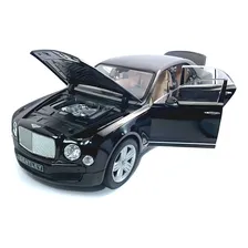 Miniatura Bentley Mulsanne Preto Rastar 1/18 Foto mini 1