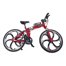 Miniatura Bicicleta Montain Bike Ciclismo Speed Vermelho Foto mini 2