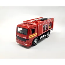 Miniatura Caminhão Bombeiros Fricção Abre Portas Foto mini 3