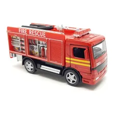 Miniatura Caminhão Bombeiros Fricção Abre Portas Foto mini 4