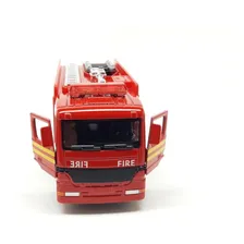 Miniatura Caminhão Bombeiros Fricção Abre Portas Foto mini 1