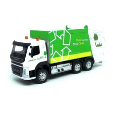 Miniatura Caminhao Volvo Coleta Seletiva 68380 Com Luz E Som Cor Branco Foto mini 2