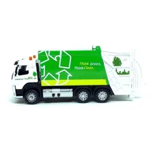 Miniatura Caminhao Volvo Coleta Seletiva 68380 Com Luz E Som Cor Branco Foto mini 3