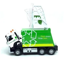 Miniatura Caminhao Volvo Coleta Seletiva 68380 Com Luz E Som Cor Branco Foto mini 4