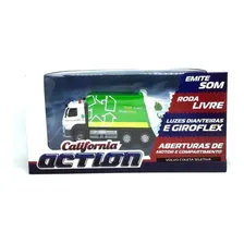 Miniatura Caminhao Volvo Coleta Seletiva 68380 Com Luz E Som Cor Branco Foto mini 1
