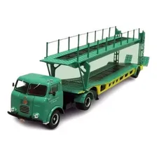 Miniatura Caminhão Carreta Fnm D-1100 1957-73 1:43 Altaya Cor Verde Foto mini 1
