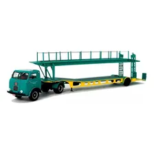 Miniatura Caminhão Carreta Fnm D-1100 1957-73 1:43 Altaya Cor Verde Foto mini 2