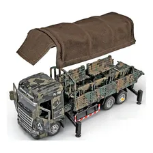 Miniatura Caminhão Exército Tipo Scania Metal Escala 1:43 Cor Verde Foto mini 2