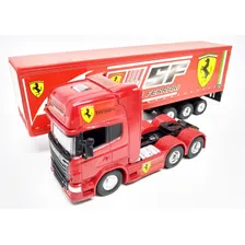 Miniatura Caminhão Scania R730 + Carreta Bau E Tanque 1/64 Cor Ferr Foto mini 2