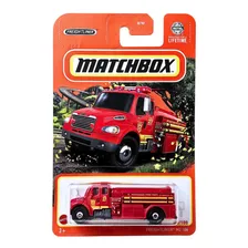 Miniatura Carrinho Bombeiro Matchbox Freightliner M2 106 Cor Matchbox Bombeiro Foto mini 1