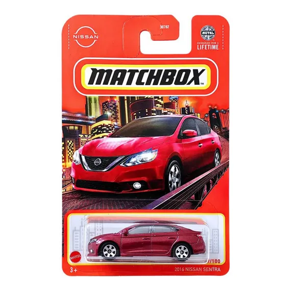 Miniatura Carrinho De Ferro Matchbox 2016 Nissan Sentra 1:64 Foto 1