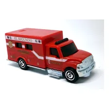 Miniatura Carrinho Ferro Ambulância International Matchbox Cor Miniatura Ambulância Foto mini 2
