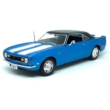 Miniatura Carro Chevrolet Camaro Z/28 Coupe 1968 1:18 Maisto Cor Azul Foto mini 1