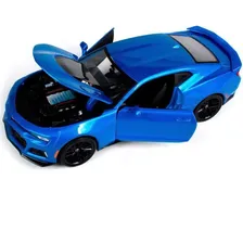 Miniatura Carro Chevrolet Camaro Zl1 2017 Azul 1:24 Maisto Foto mini 3