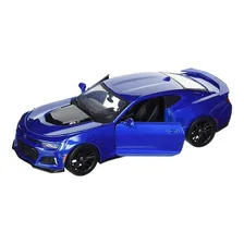 Miniatura Carro Chevrolet Camaro Zl1 2017 Azul 1:24 Maisto Foto mini 2