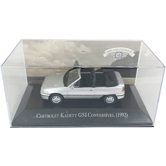 Miniatura Carro Chevrolet Kadett Conversível 1992 Prata Foto 1