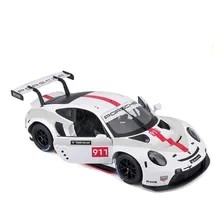Miniatura Carro Escala 1:24 Porsche 911 Rsr Gt Burago Foto mini  3
