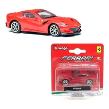 Miniatura Carro Ferrari F12 Tdf 1/64 Vermelho Bburago Foto mini 3