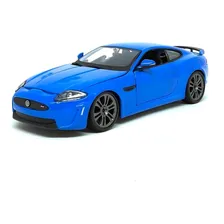 Miniatura Carro Jaguar Xkr-s Azul 1:24 Burago Foto  mini 1