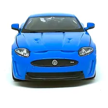 Miniatura Carro Jaguar Xkr-s Azul 1:24 Burago Foto mini  2