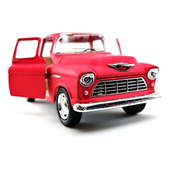 Miniatura Chevrolet Chevy Stepside 1955 Fosca Matte 1:32 Met Cor Vermelho Foto 1