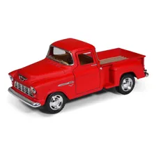 Miniatura Chevrolet Chevy Stepside 1955 Fosca Matte 1:32 Met Cor Vermelho Foto mini  2