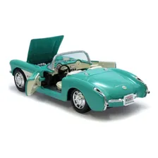 Miniatura Chevrolet Corvette 1957 Verde Maisto 1/24 Foto mini 2