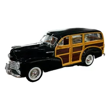 Miniatura Chevrolet Fleetmaster 1948 Preto Welly 1:24 Foto  mini 1
