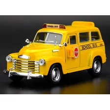 Miniatura Chevrolet Suburban 1950 Escolar Carrinhos Coleção Foto mini  3