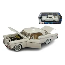 Miniatura Chrysler: 300b (1956) - Branco - 1:18 Maisto Foto mini 1