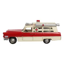 Miniatura Colecionável Carro Ambulância Rescue 1966 Verito Cor Vermelho Foto mini  2