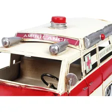 Miniatura Colecionável Carro Ambulância Rescue 1966 Verito Cor Vermelho Foto mini 4
