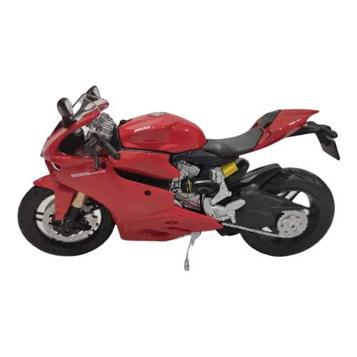 Miniatura Ducati 1199 Panigale 1/12 Maisto Moto Vermelha Foto 1