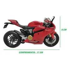 Miniatura Ducati 1199 Panigale 1/12 Maisto Moto Vermelha Foto mini  3