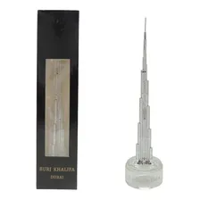 Miniatura Edifício Burj Khalifa Dubai Enfeite Top 20cm Prata Foto  mini 1
