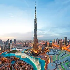Miniatura Edifício Burj Khalifa Dubai Enfeite Top 20cm Prata Foto mini  3